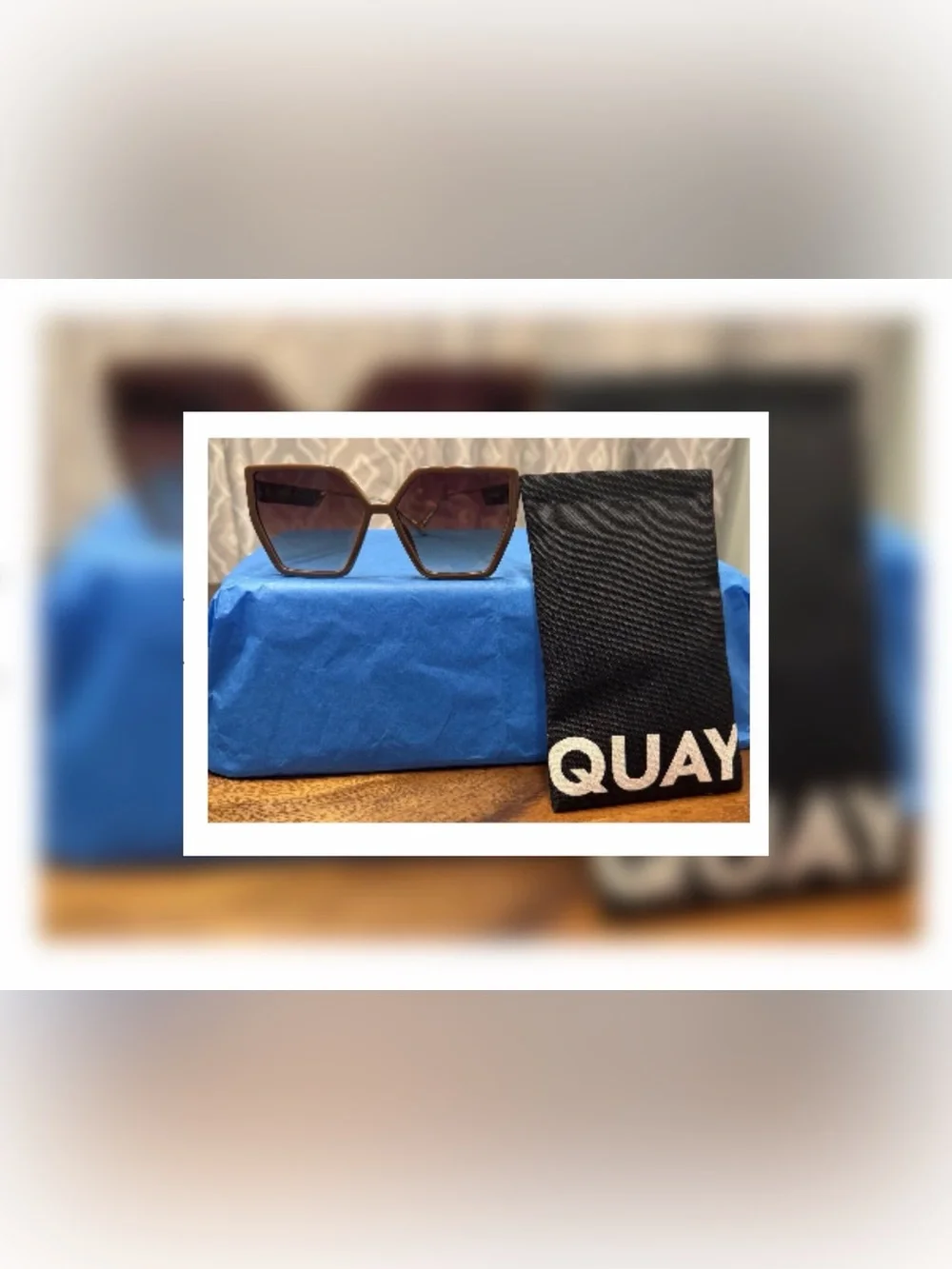 Quay Australia NEW “Hotel Lobby” Oversized CAT EYE Sunglasses - New Women’s